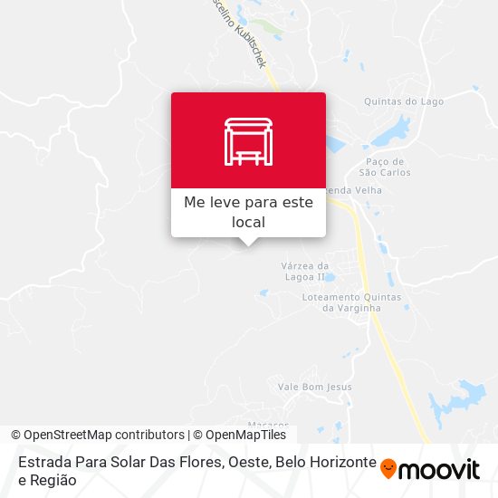 Estrada Para Solar Das Flores, Oeste mapa