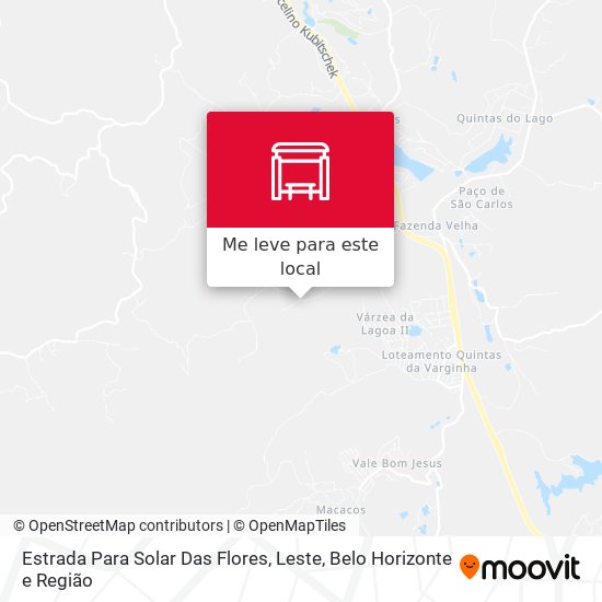 Estrada Para Solar Das Flores, Leste mapa