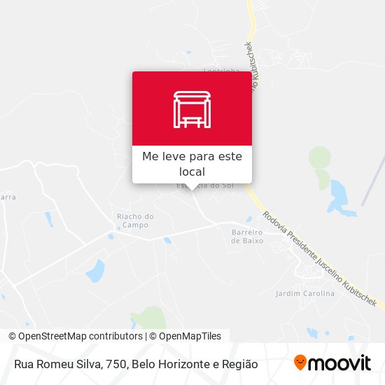 Rua Romeu Silva, 750 mapa