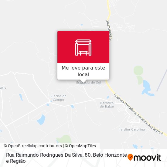 Rua Raimundo Rodrigues Da Silva, 80 mapa