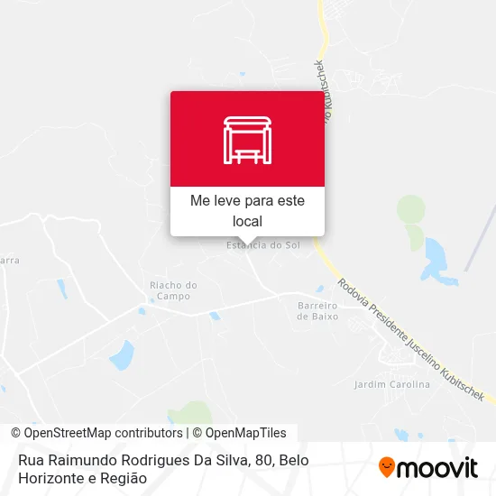 Rua Raimundo Rodrigues Da Silva, 80 mapa