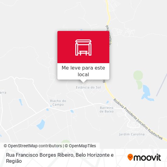 Rua Francisco Borges Ribeiro mapa