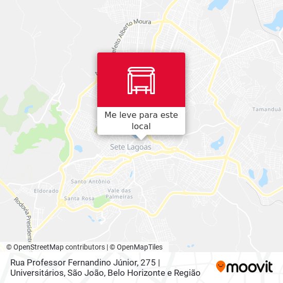 Rua Professor Fernandino Júnior, 275 | Universitários, São João mapa