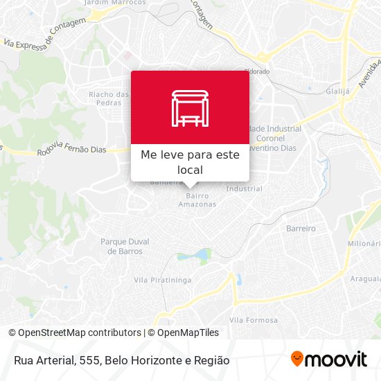 Rua Arterial, 555 mapa