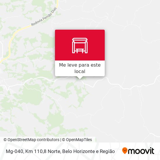 Mg-040, Km 110,8 Norte mapa