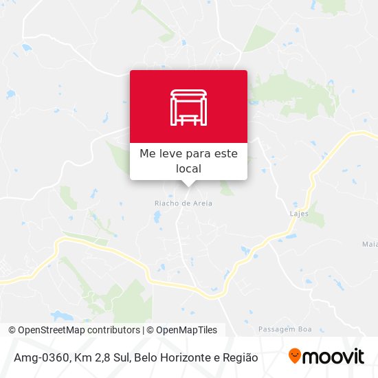 Amg-0360, Km 2,8 Sul mapa