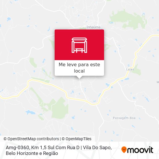 Amg-0360, Km 1,5 Sul Com Rua D | Vila Do Sapo mapa