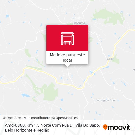 Amg-0360, Km 1,5 Norte Com Rua D | Vila Do Sapo mapa
