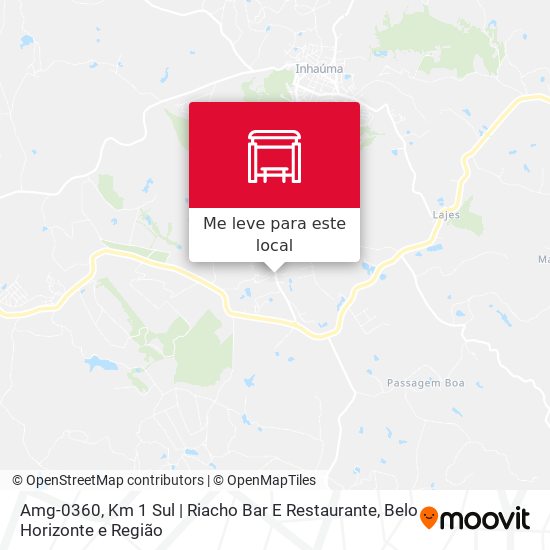 Amg-0360, Km 1 Sul | Riacho Bar E Restaurante mapa