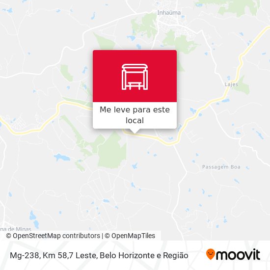 Mg-238, Km 58,7 Leste mapa