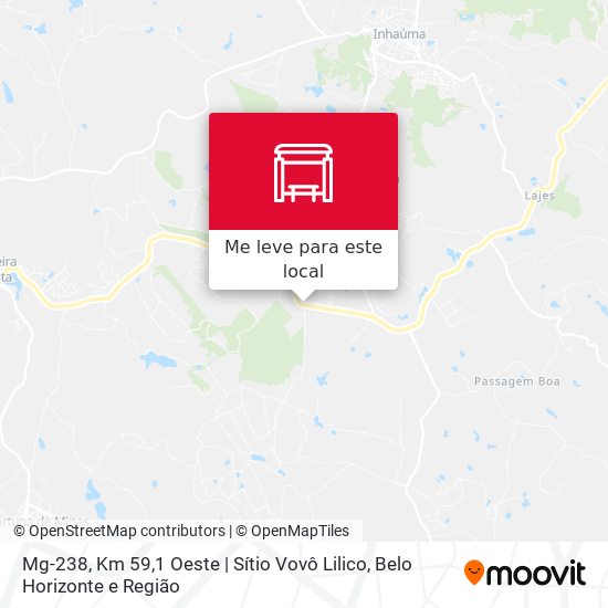 Mg-238, Km 59,1 Oeste | Sítio Vovô Lilico mapa