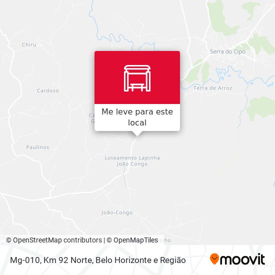 Mg-010, Km 92 Norte mapa