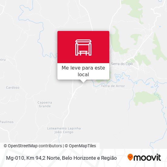 Mg-010, Km 94,2 Norte mapa