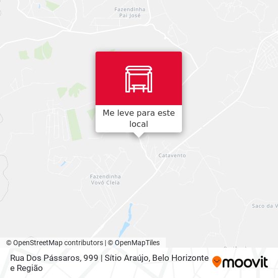 Rua Dos Pássaros, 999 | Sítio Araújo mapa