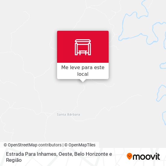 Estrada Para Inhames, Oeste mapa