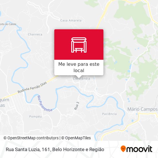 Rua Santa Luzia, 161 mapa