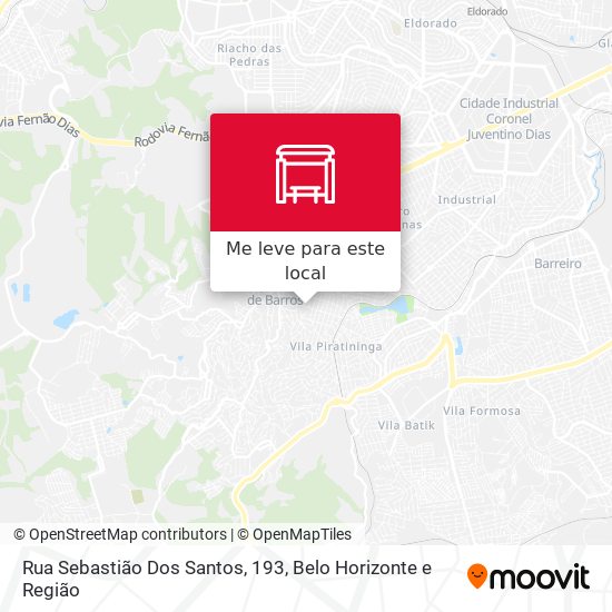 Rua Sebastião Dos Santos, 193 mapa