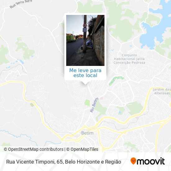 Rua Vicente Timponi, 65 mapa