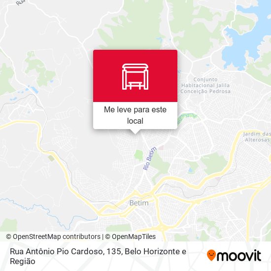 Rua Antônio Pio Cardoso, 135 mapa