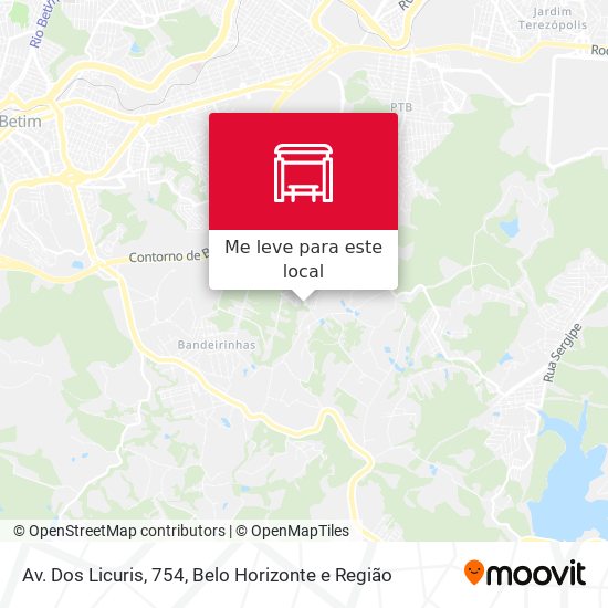 Av. Dos Licuris, 754 mapa