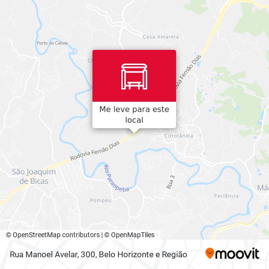 Rua Manoel Avelar, 300 mapa