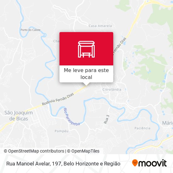 Rua Manoel Avelar, 197 mapa