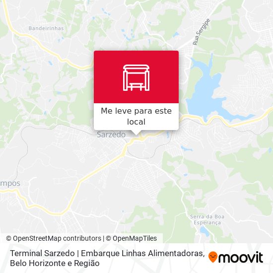 Terminal Sarzedo | Embarque Linhas Alimentadoras mapa