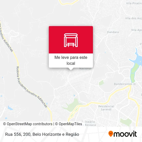 Rua 556, 200 mapa