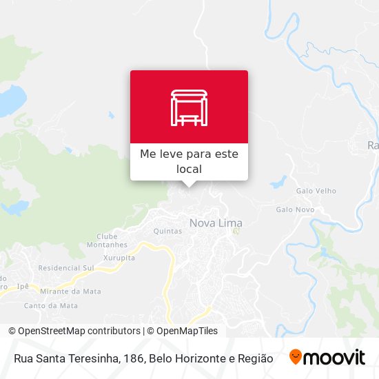 Rua Santa Teresinha, 186 mapa