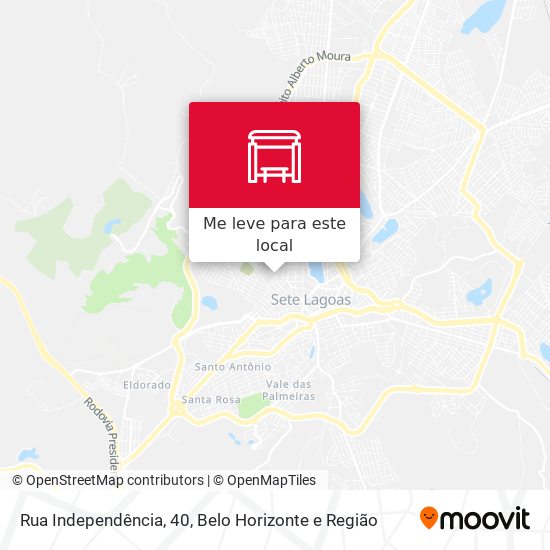 Rua Independência, 40 mapa