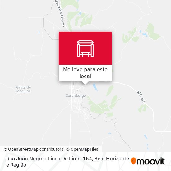 Rua João Negrão Licas De Lima, 164 mapa