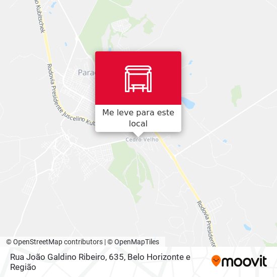 Rua João Galdino Ribeiro, 635 mapa