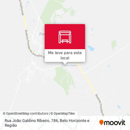 Rua João Galdino Ribeiro, 786 mapa