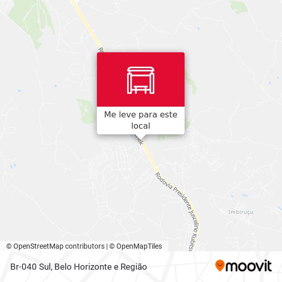 Br-040 Sul mapa