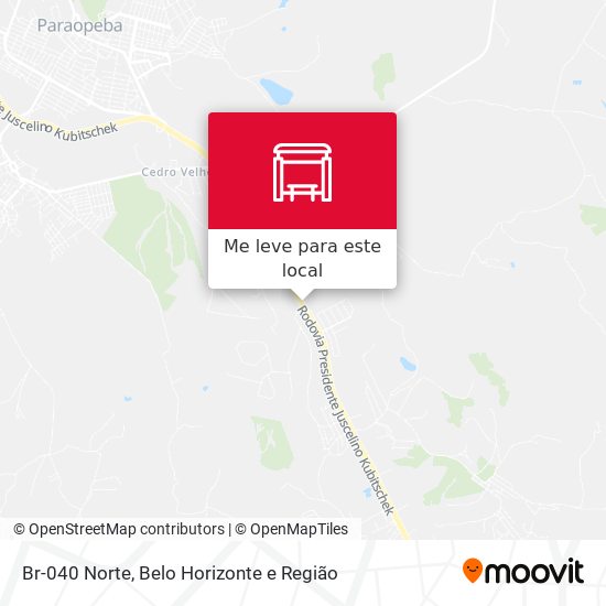 Br-040 Norte mapa
