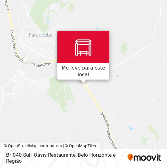 Br-040 Sul | Oásis Restaurante mapa