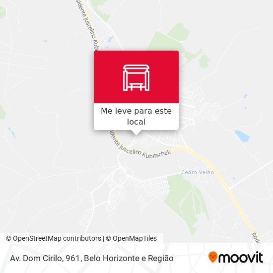 Av. Dom Cirilo, 961 mapa