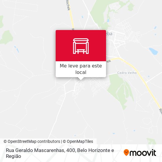 Rua Geraldo Mascarenhas, 400 mapa