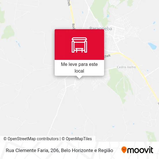 Rua Clemente Faria, 206 mapa