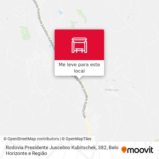 Rodovia Presidente Juscelino Kubitschek, 382 mapa