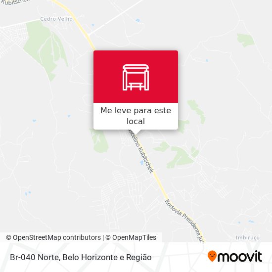 Br-040 Norte mapa