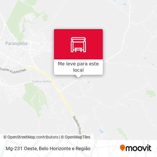 Mg-231 Oeste mapa
