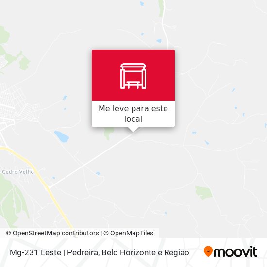 Mg-231 Leste | Pedreira mapa