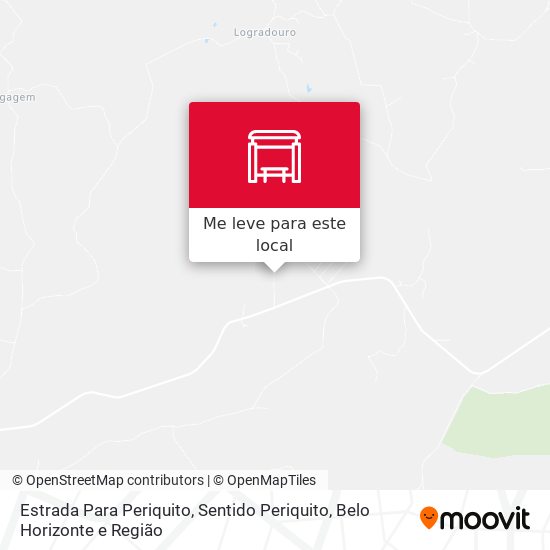 Estrada Para Periquito, Sentido Periquito mapa