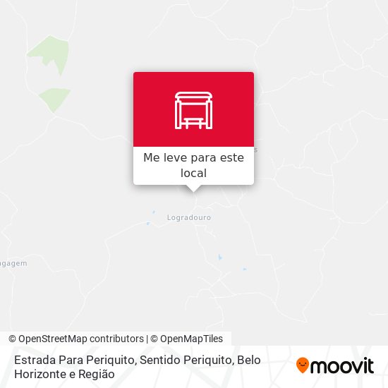 Estrada Para Periquito, Sentido Periquito mapa