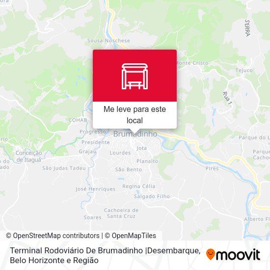 Terminal Rodoviário De Brumadinho |Desembarque mapa