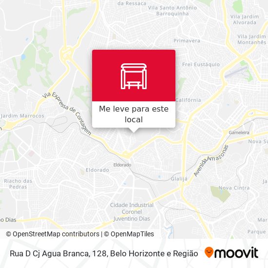 Rua D Cj Agua Branca, 128 mapa
