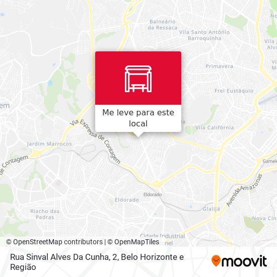 Rua Sinval Alves Da Cunha, 2 mapa