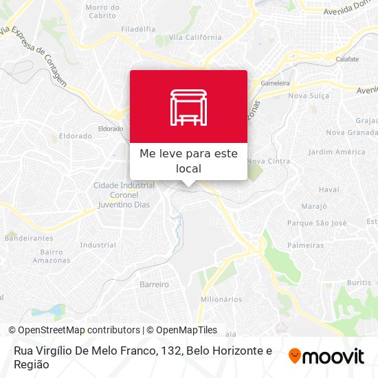 Rua Virgílio De Melo Franco, 132 mapa