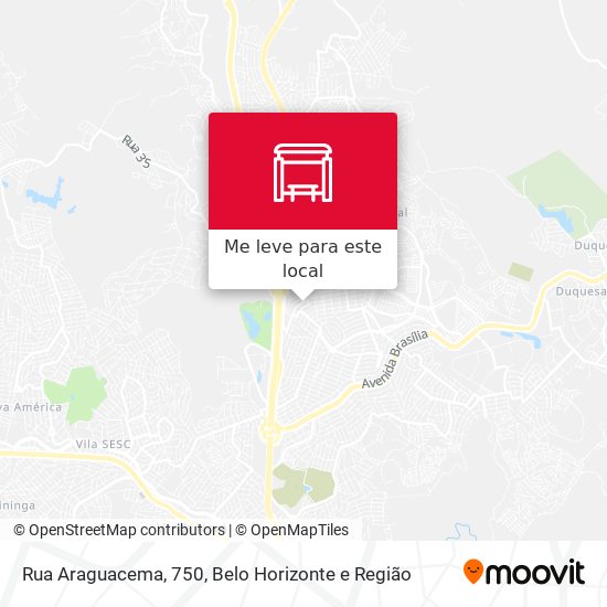 Rua Araguacema, 750 mapa